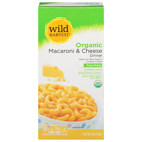 Instant Foods Wild Harvest Macaroni & Cheese Dinner, Organic hero