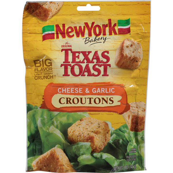 Salad Dressing & Toppings New York Style Croutons, Texas Toast, Cheese & Garlic hero