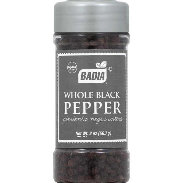 Spices & Seasonings Badia Spices Black Pepper, Whole hero