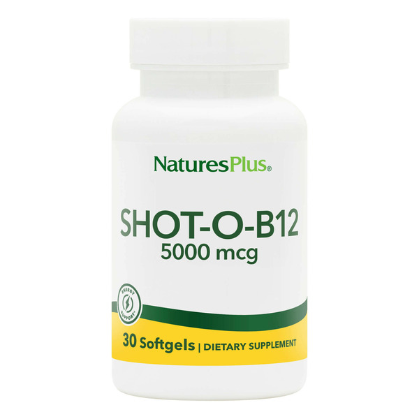 Vitamins & Minerals NaturesPlus Shot-O-B12 5000 mcg, Softgels hero