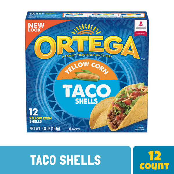 Latino Foods Ortega Yellow Corn Taco Shells hero