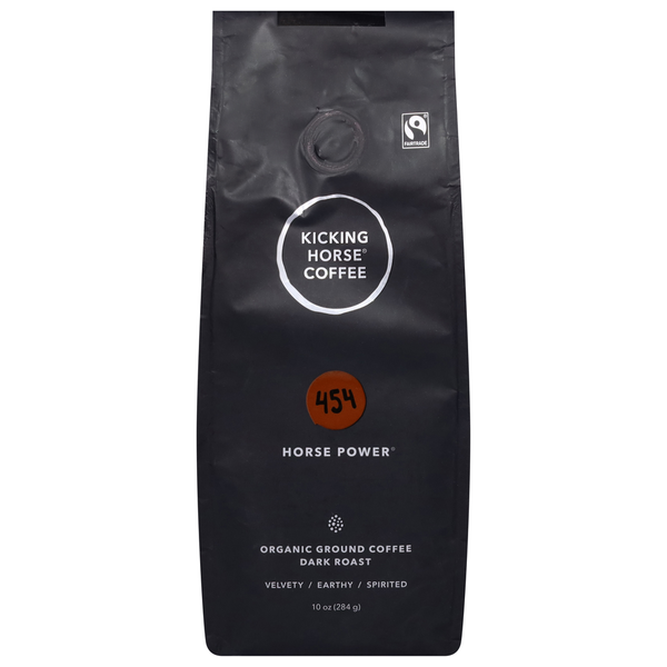 Kicking Horse Coffee Coffee, Organic, Ground, Dark Roast, Horse Power hero