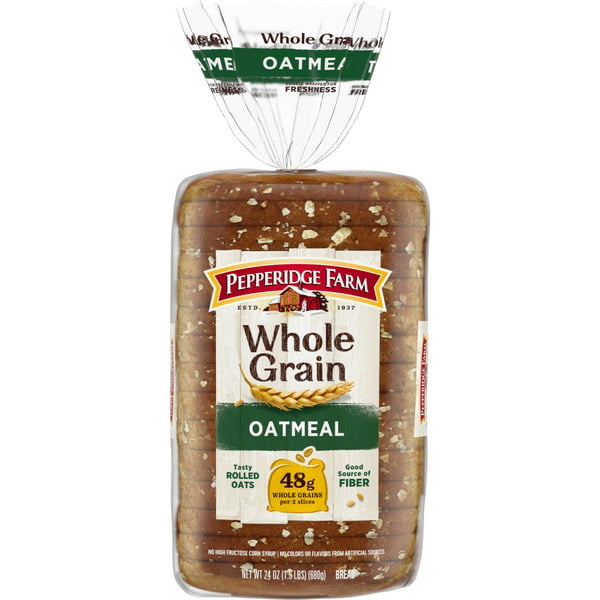 Conventional Breads (Grocery) Pepperidge Farm Whole Grain Oatmeal Bread hero