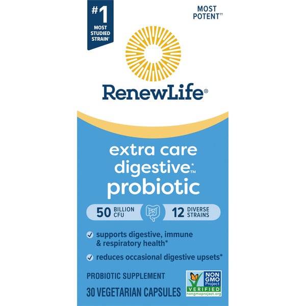 Vitamins & Supplements Renew Life Extra Care Probiotic Capsules, 50 Billion CFU hero