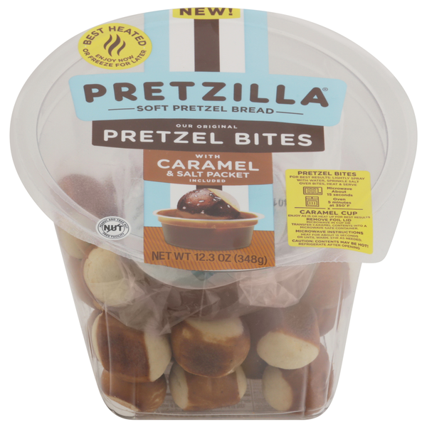 Pretzilla Pretzel Bites, with Caramel & Salt Packet hero