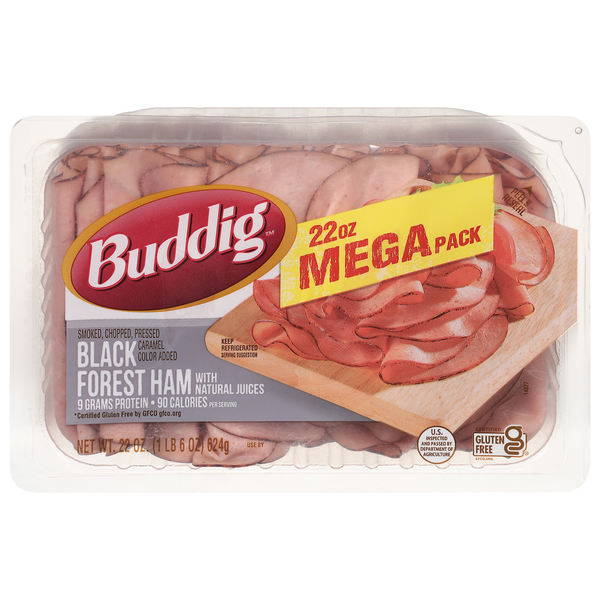 Lunch Meat Buddig Ham, Black Forest, Mega Pack hero