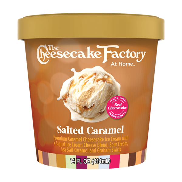 Ice Cream & Ice The Cheesecake Factory At Home Salted Caramel hero