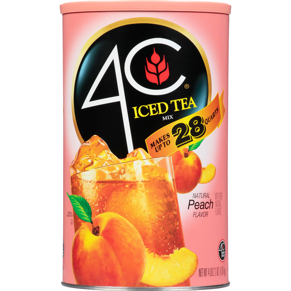 Cocoa & Drink Mixes 4C Foods Iced Tea Mix, Peach Flavor hero