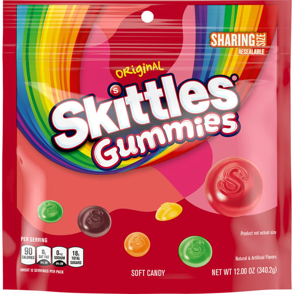 Mint & Gum Skittles Original Gummy Candy Sharing Size hero