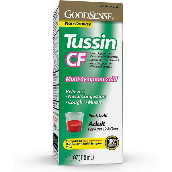 Cold, Flu & Allergy Good Sense Tussin CF Cough & Cold Multi-Symptom Liquid hero