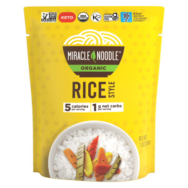 Dry Pasta Miracle Noodle Organic, Ready to Eat Rice hero