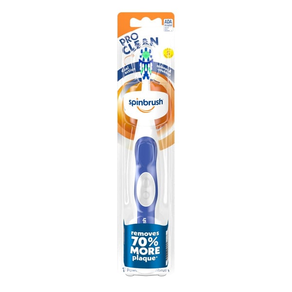 Oral Hygiene Spinbrush Pro Clean Dual Action Soft Powered Toothbrush hero