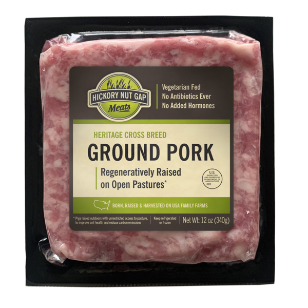 Meat Counter Hickory Nut Gap Pasture Raised Ground Pork hero