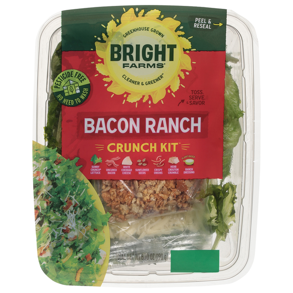 Hot Dogs, Bacon & Sausage Bright Farms Crunch Kit, Bacon Ranch hero