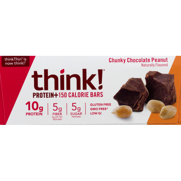 Energy & Granola Bars think! Protein Bars, Chunky Chocolate Peanut hero