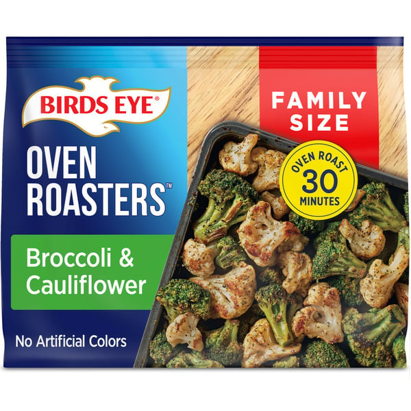 Frozen Meals Birds Eye Oven Roasters, Broccoli and Cauliflower, Frozen Vegetables hero