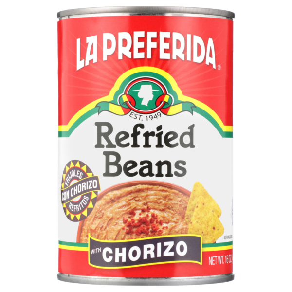 Latino Foods La Preferida Refried Beans with Chorizo hero