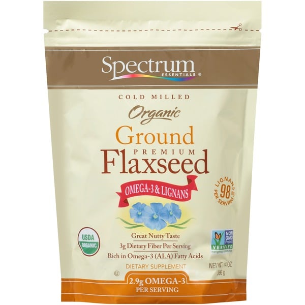 Baking Ingredients Spectrum Essentials Cold Milled Organic Ground Premium Flaxseed Dietary Supplement hero