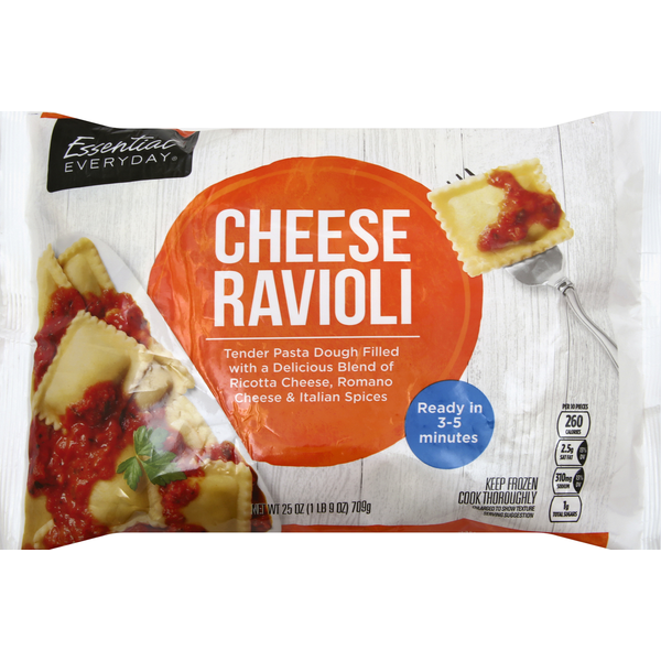 Fresh Pasta Essential Everyday Ravioli, Cheese hero