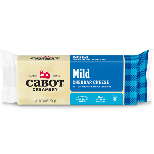 Packaged Cheese Cabot Mild Cheddar Cheese hero