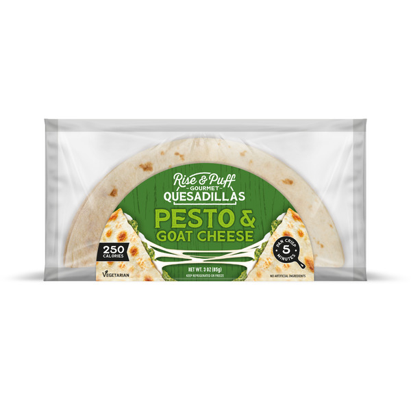 Prepared Meals Rise & Puff Pest & Goat Cheese Quesadilla hero