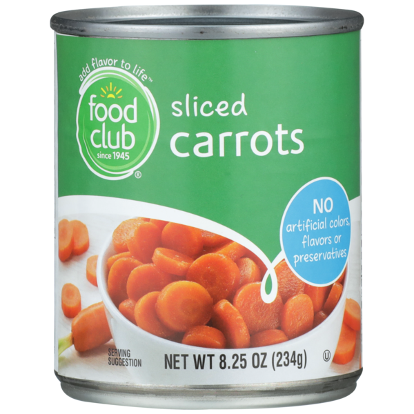 Canned & Jarred Vegetables Food Club Sliced Carrots hero