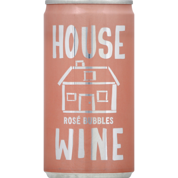 House Wine Carbonated Wine, Rose Bubbles, American hero