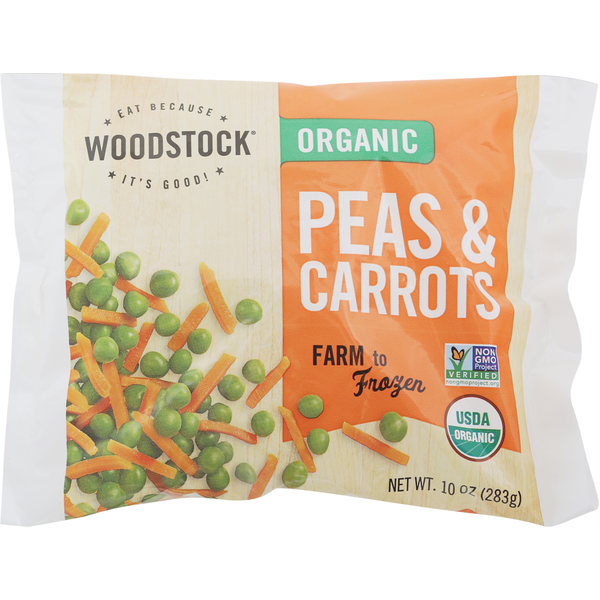 Frozen Produce WOODSTOCK Organic Peas and Carrots hero