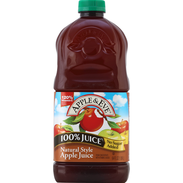 Juice & Nectars Apple & Eve 100% Juice, Apple Juice, Natural Style hero