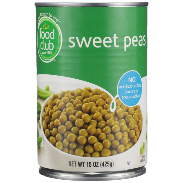 Frozen Produce Food Club Sweet Peas hero