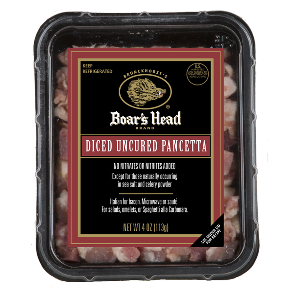 Lunch Meat Boar's Head Pancetta hero