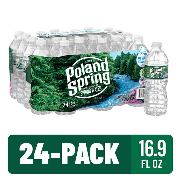 Water, Seltzer & Sparkling Water Poland spring 100% Natural Spring Water hero