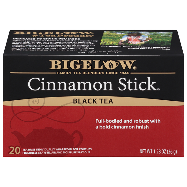 Tea Bigelow Black Tea, Cinnamon Stick, Tea Bags hero