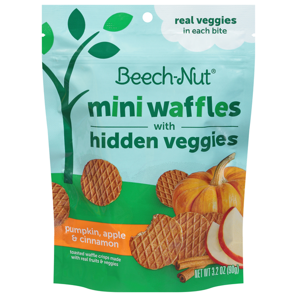 Beech-Nut Waffles, Mini, Pumpkin, Apple & Cinnamon hero