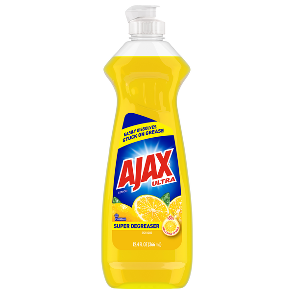 Cleaning Products Ajax Dish Liquid, Lemon, Super Degreaser hero