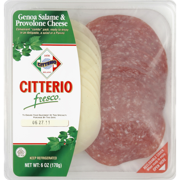 Cold Cuts Citterio Genoa Salame & Provolone Cheese hero