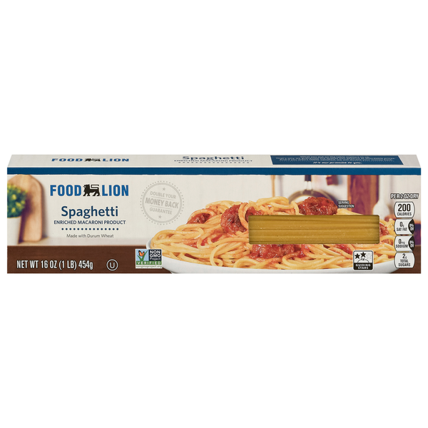 Dry Pasta Food Lion Pasta, Spaghetti, Classic, Box hero