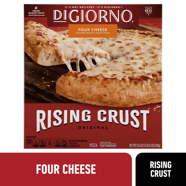 Frozen Meals DiGiorno Frozen Pizza Rising Crust Four Cheese Pizza hero