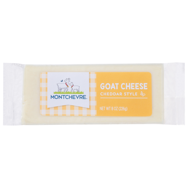 Packaged Cheese Montchevre Goat Cheese, Cheddar Style hero