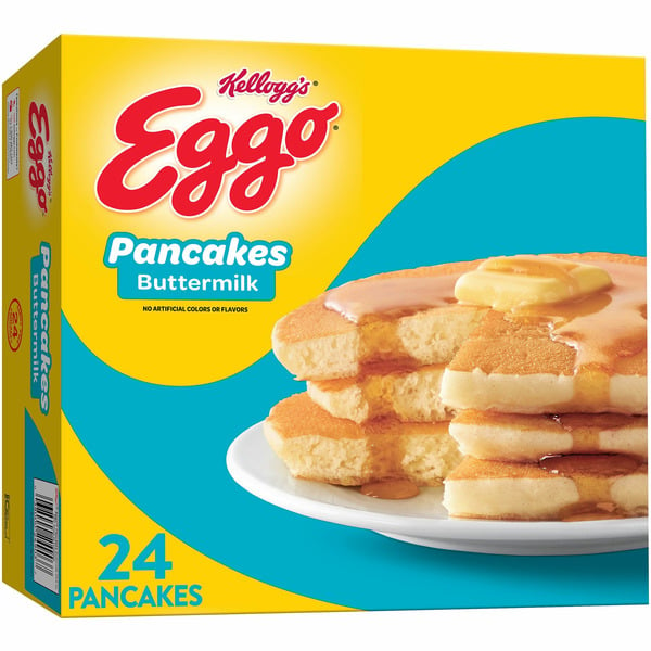 Hot Cereal & Pancake Mixes Kellogg’s Eggo Frozen Pancakes, Frozen Breakfast, Kids Snacks, Buttermilk hero