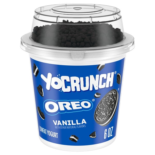 Yogurt/Kefir YoCrunch Cookies n Cream Lowfat Yogurt with Oreo Cookie Pieces hero