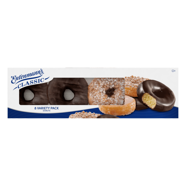 Breakfast Bakery Entenmann's Classic, 8 count, Assorted Donuts hero