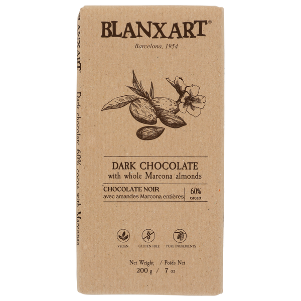 Candy & Chocolate Blanxart Large Dark Chocolate With Almonds hero