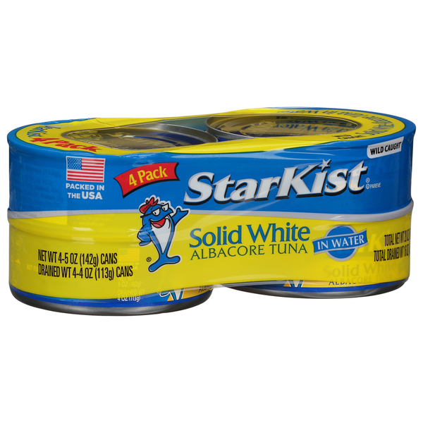 Canned Meat & Seafood StarKist Tuna, Albacore, Solid White, 4 Pack hero