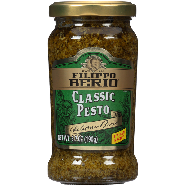 Condiments Filippo Berio Classic Pesto Sauce hero