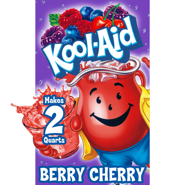 Cocoa & Drink Mixes Kool-Aid Unsweetened Berry Cherry Artificially Flavored Powdered Soft Drink Mix hero