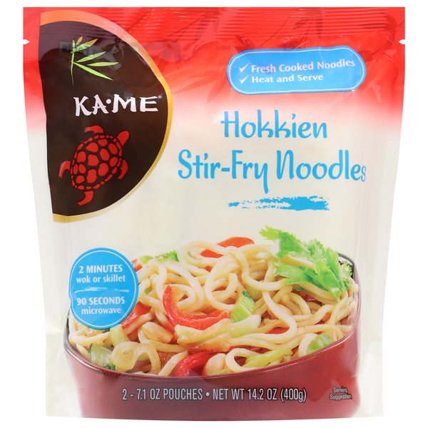 Asian Foods KA-ME Noodles, Stir-Fry, Hokkien hero