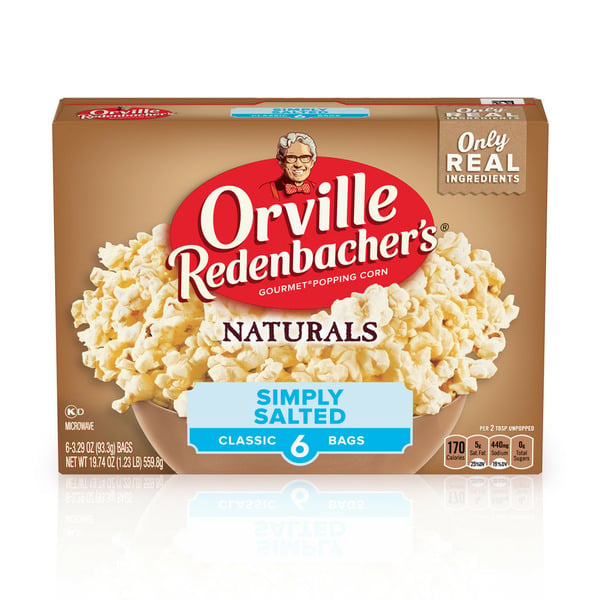 Popcorn & Jerky Orville Redenbacher's Naturals Simply Salted Microwave Popcorn hero