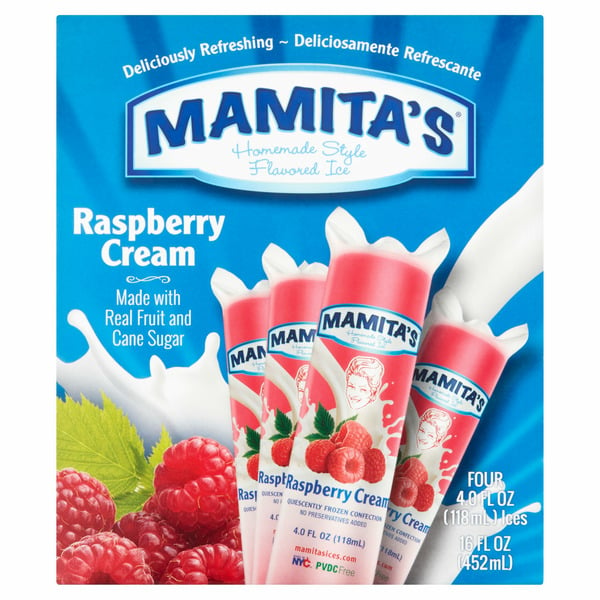 Juice & Nectars Mamita's Raspberry Cream Homemade Style Flavored Ice hero