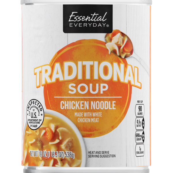 Soup, Broth & Bouillon Essential Everyday Soup, Traditional, Chicken Noodle hero